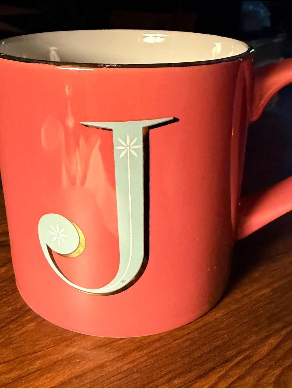 Opalhouse Monogram Letter J Stoneware Coffee Mug